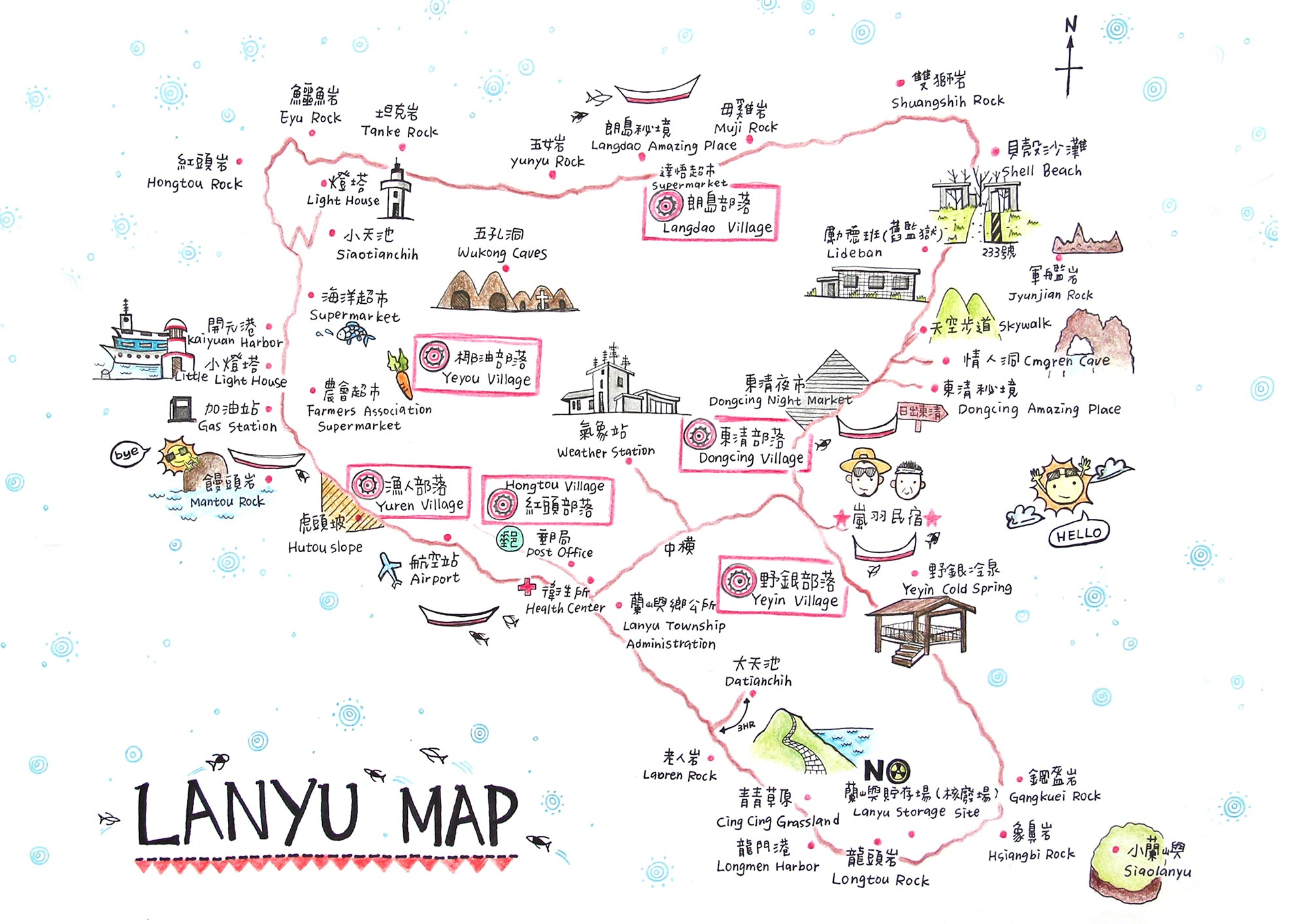 蘭嶼嵐羽map